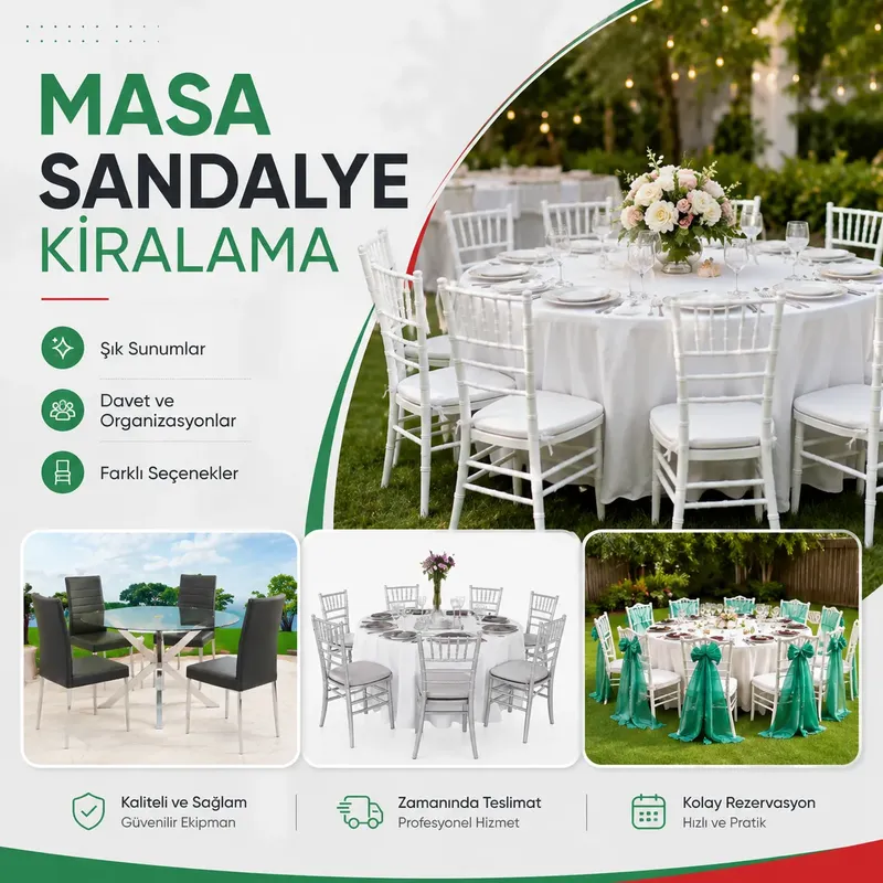 Ahşap Tiffany Sandalye Kiralama